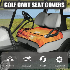 Knextrepoy two-person cart seat cover with front pockets for organization.