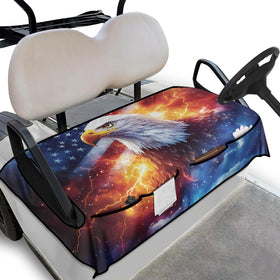 Knextrepoy two-seat seat cover with USA flag for durable comfort.