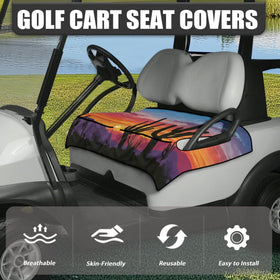 Knextrepoy universal club car seat cover fits 2-seat carts for quick protection