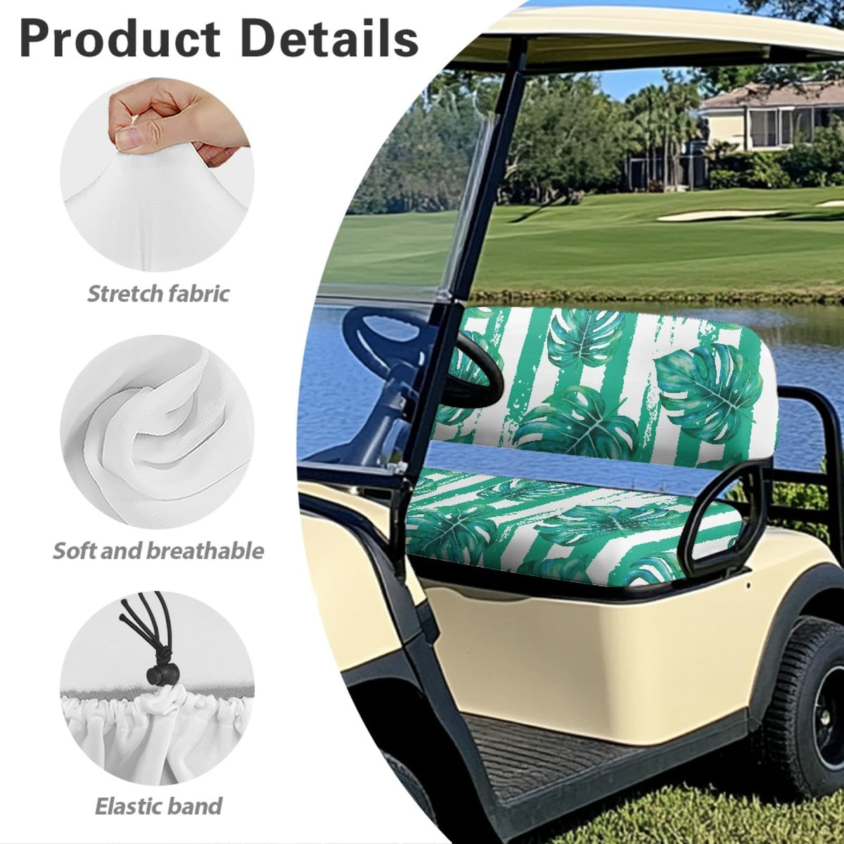 Knextrepoy universal fit works with most golf carts and club cars.