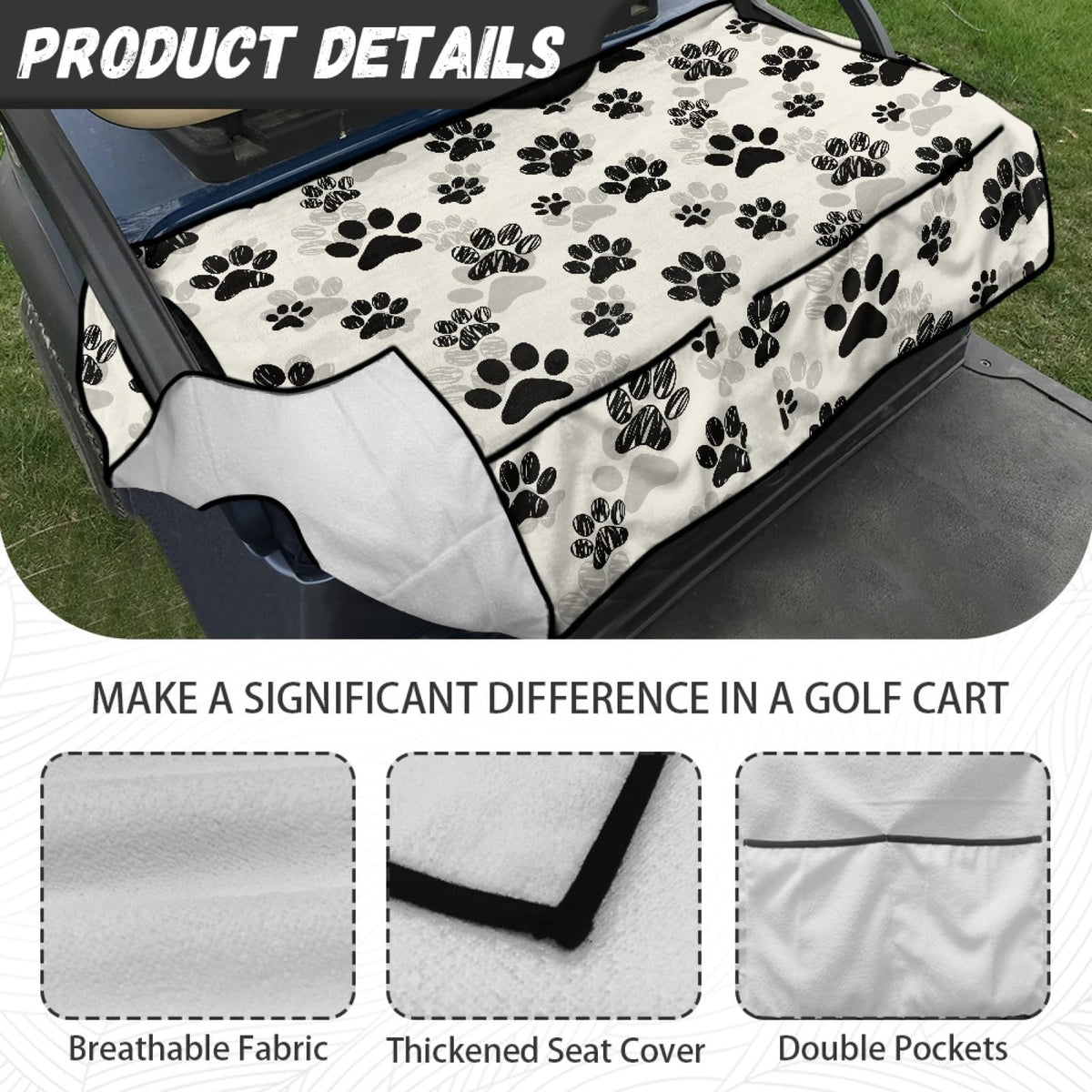 Knextrepoy universal-fit design suits most two-seat club cars