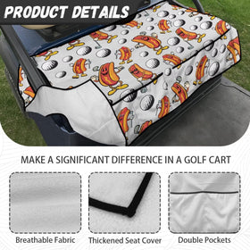 Knextrepoy universal fit seat cover works on most two-person carts