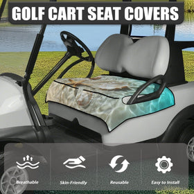 Knextrepoy universal-fit seat cover fits most two-person golf carts