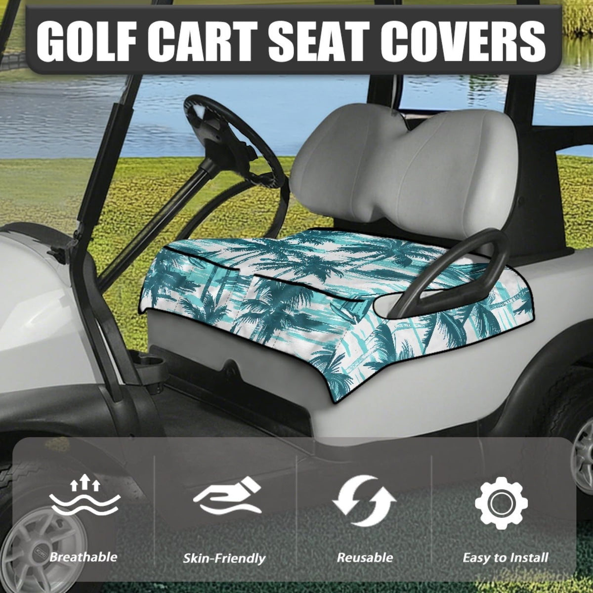 Knextrepoy universal two-seat fit suits most golf carts.