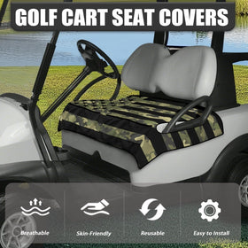 Knextrepoy universal seat cover fits two-person carts for quick, secure protection.
