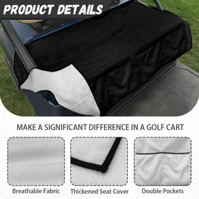 Knextrepoy weather ready seat cover protecting the seat in varied weather.