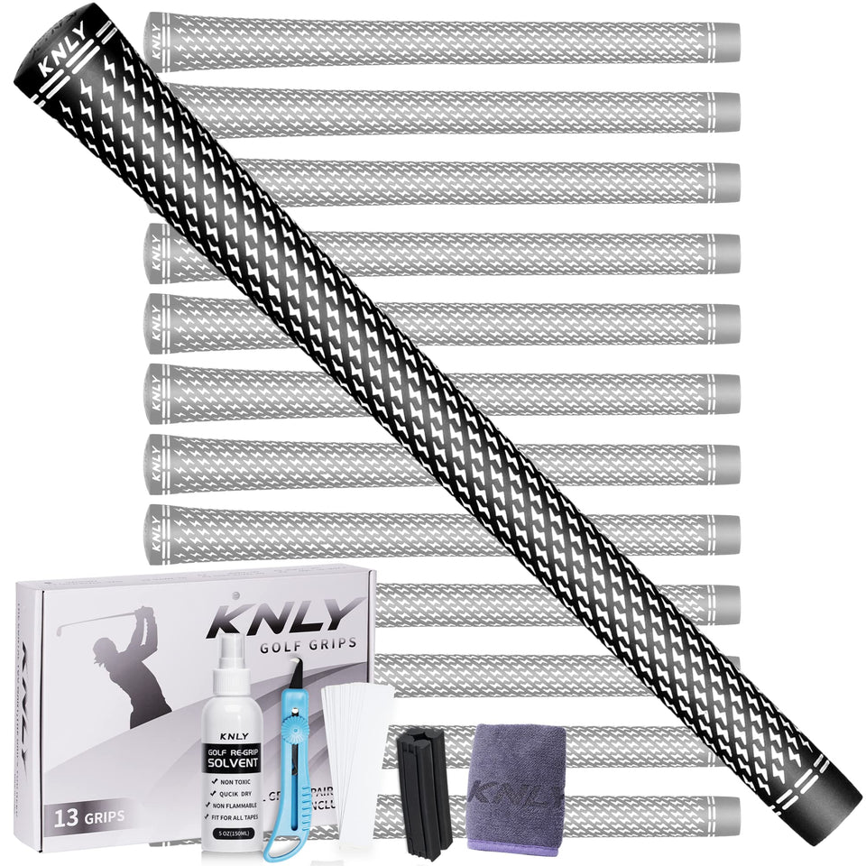 KNLY 360 golf grips close-up texture shows anti-slip feel for stable swings.