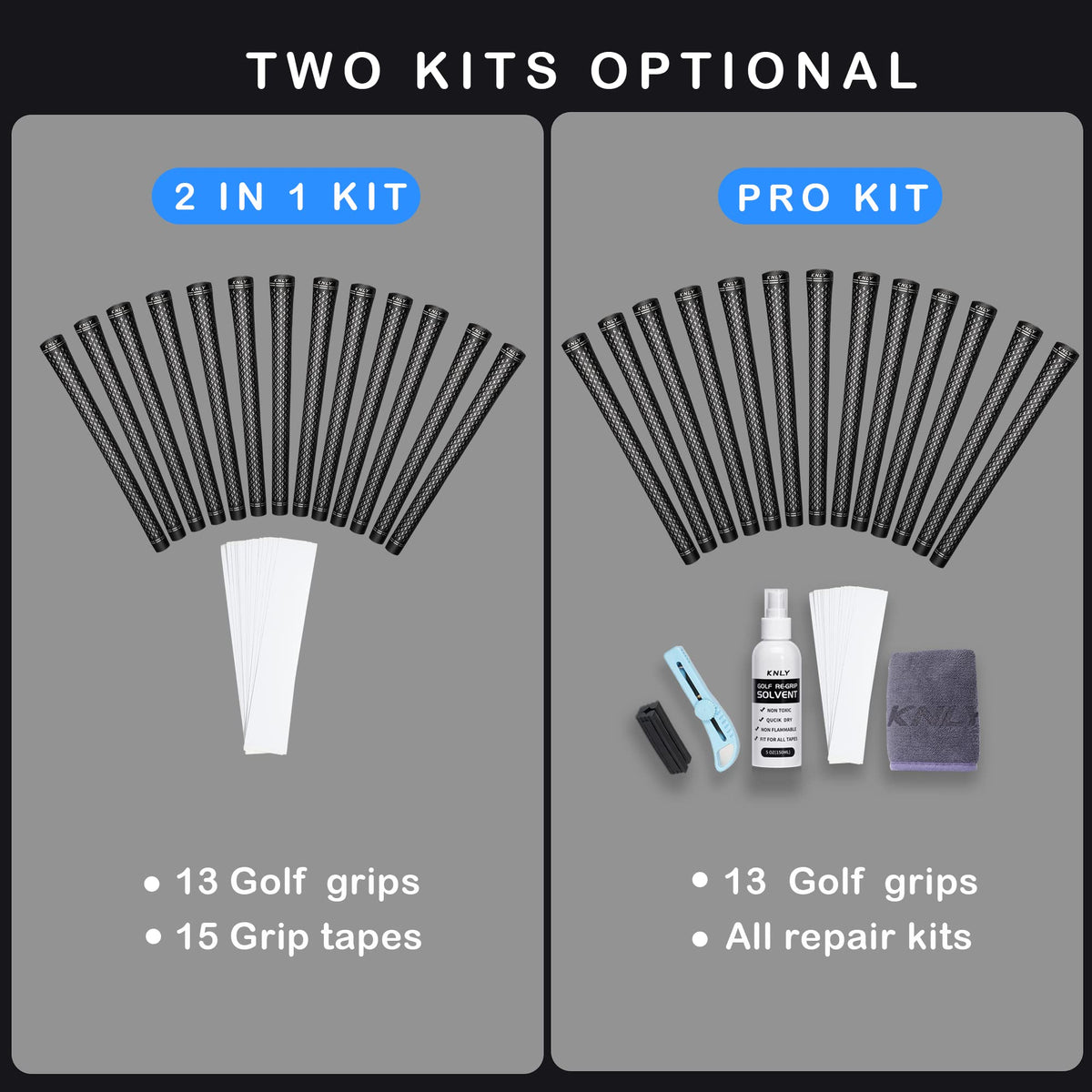 KNLY towel for quick cleanups while replacing grips.