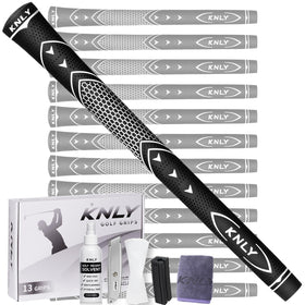 KNLY Golf Grips 13-pack all-weather offering stable control in dry and wet conditions.