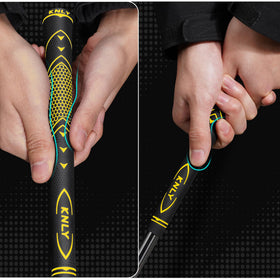 KNLY golf grips anti-slip texture close-up shows secure traction in wet conditions