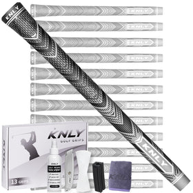 KNLY Hybrid golf grips overview: 13 grips for consistent grip in varied conditions.