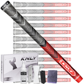 KNLY Hybrid Golf Grips Set close-up texture for secure non slip grip