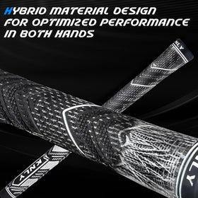 KNLY Hybrid Golf Grips Close-up with textured grip for firm hold in wet conditions