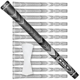 KNLY Hybrid Golf Grips texture close-up highlighting moisture-absorbing threads for dry feel