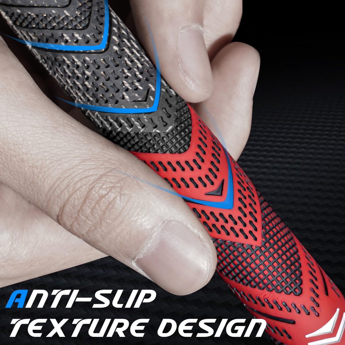 KNLY Hybrid Grips all-weather texture for better grip in rain or sweat