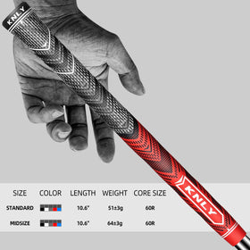 Standard and midsize KNLY Mate Pro grips fit different hands