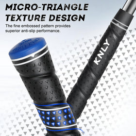 KNLY Wrap grips illustrate all-weather grip stability for wet or sunny days.