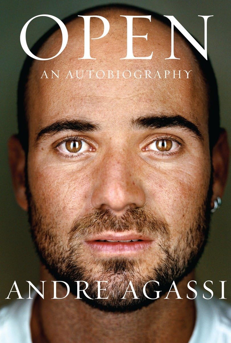 Knopf Open: An Autobiography cover featuring Andre Agassi, ideal for tennis fans.