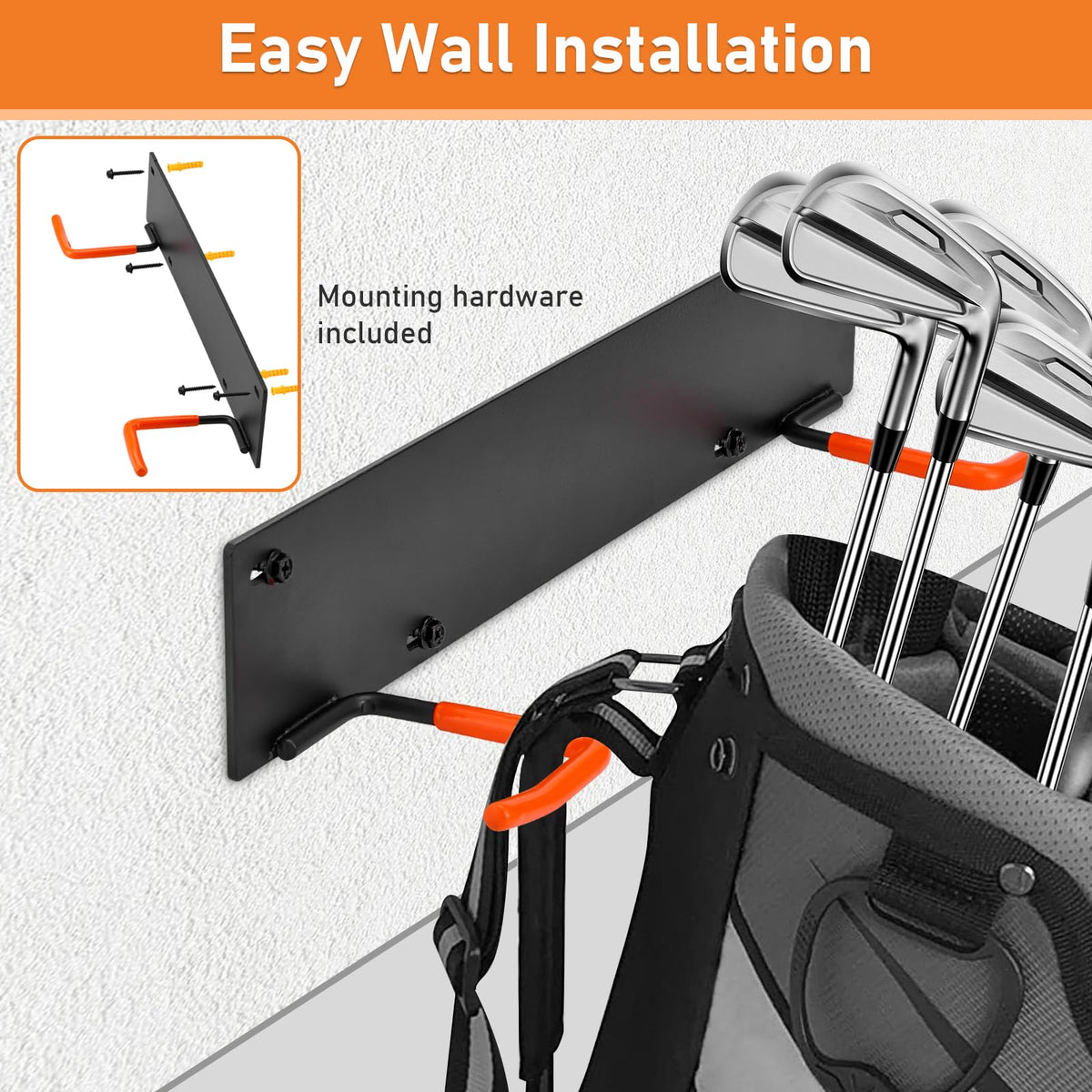 Rugged carbon steel Koalafast finish supports heavy bags securely