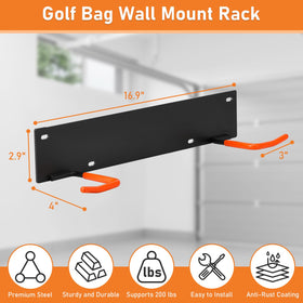 Installing Koalafast golf bag wall mount on sturdy wall with anchors