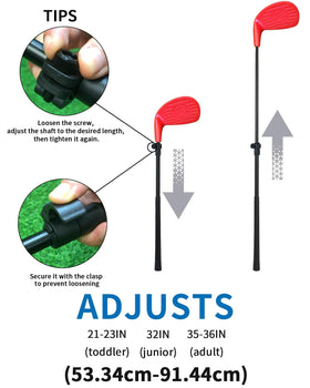 KOFULL height-adjustable clubs suit teens and adults alike.