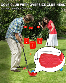 KOFULL oversize head backyard golf clubs for stable setup.