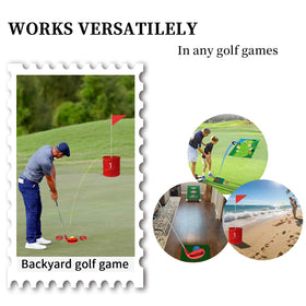 KOFULL Left-Handed Golf Club with Steel Shaft for sturdy backyard games.