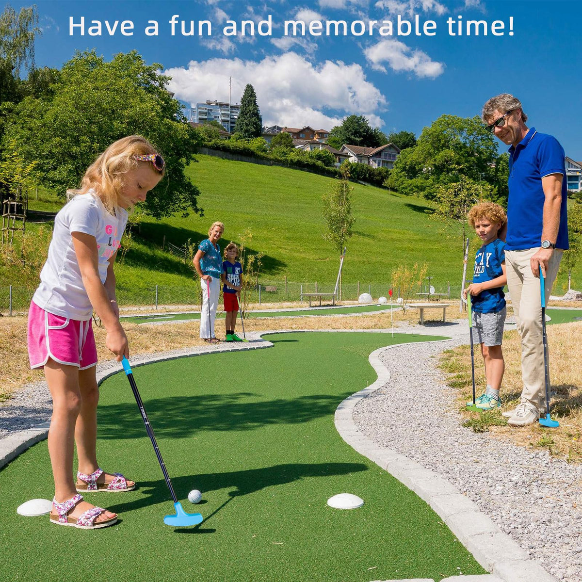 KOFULL portable mini golf set ready for backyard sessions.