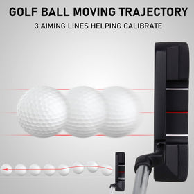KOFULL rubber grip putter features textured grooves for secure handling.