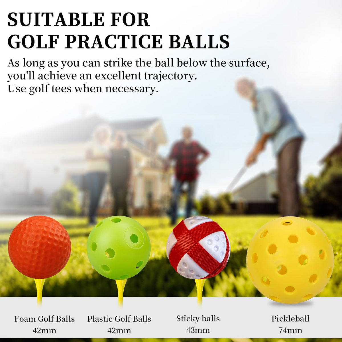 KOFULL Textured Club Head enhances grip and ball control during play.