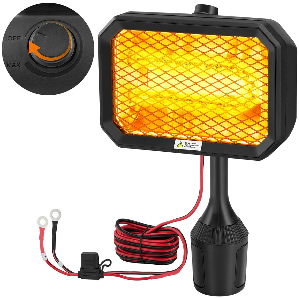 Kohree golf cart heater with 360-degree head for targeted warmth on the course