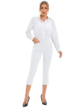 KOJOOIN women's golf pants pocket closeup, secure pocket for essentials.