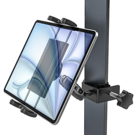 Kolasels golf cart iPad holder on square tube provides secure mounting for on-the-go navigation