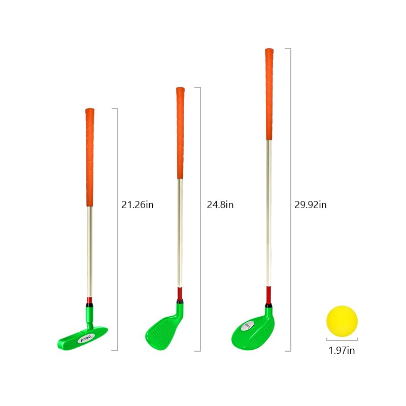 KONDAY Backyard scene with kids using the golf set