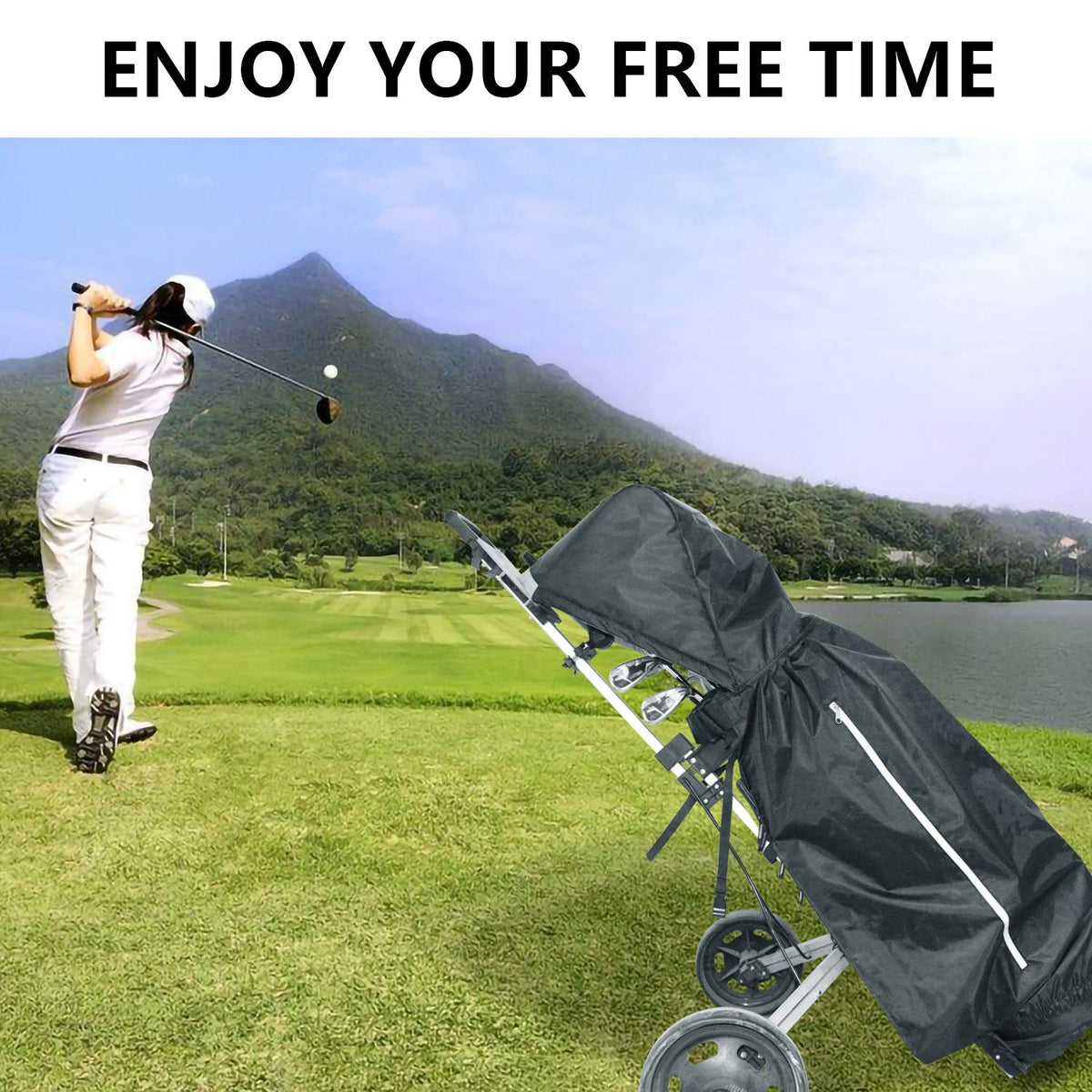 KONDAY cover provides rain and dust protection for golf bags