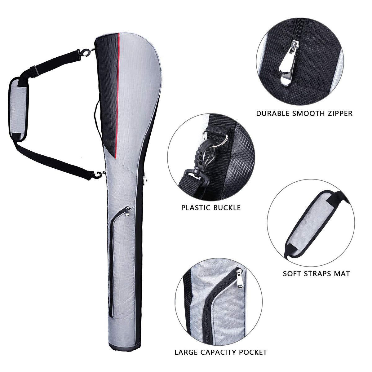 KONDAY foldable golf bag saves space when not in use