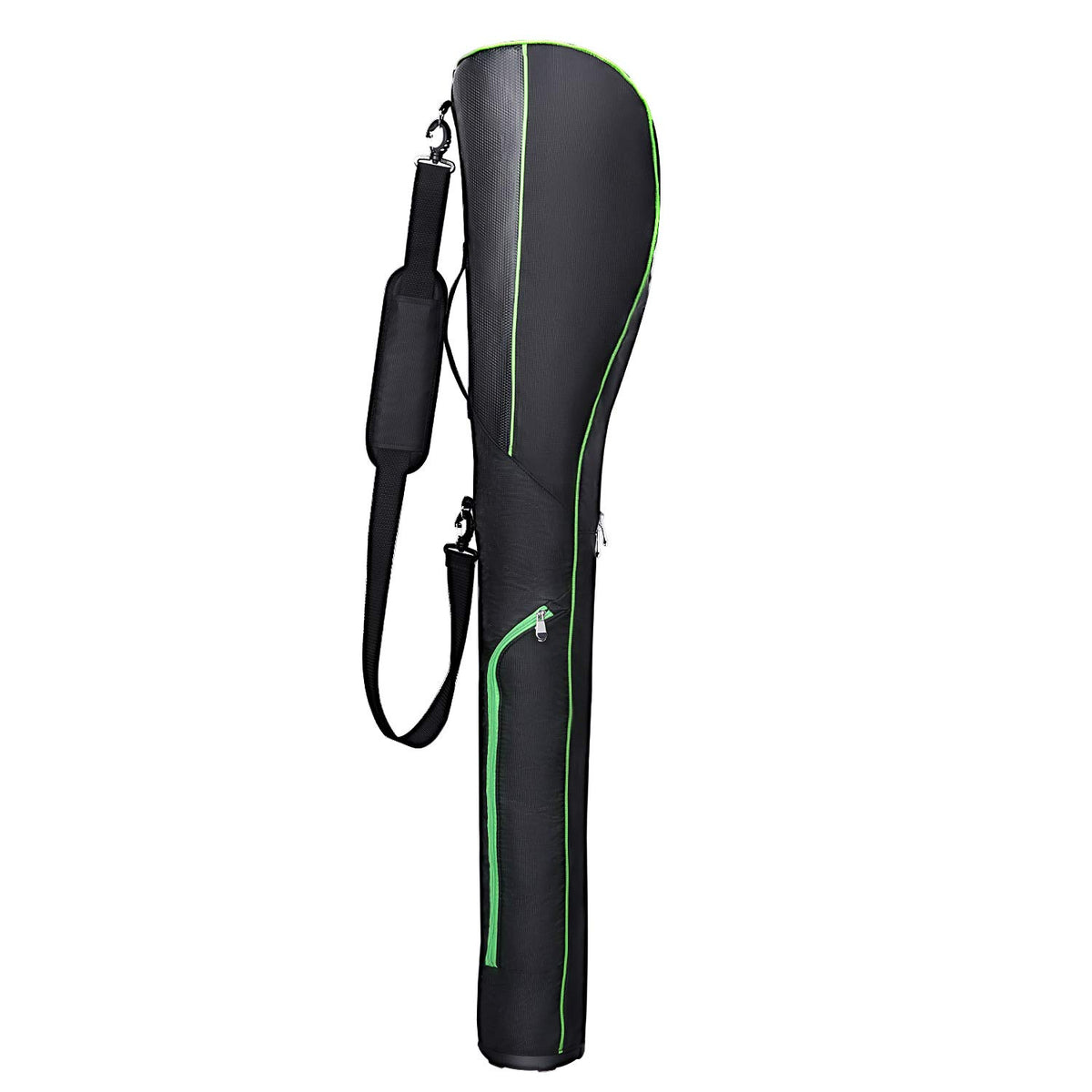KONDAY golf club travel case with foldable hard base protecting clubs during transit