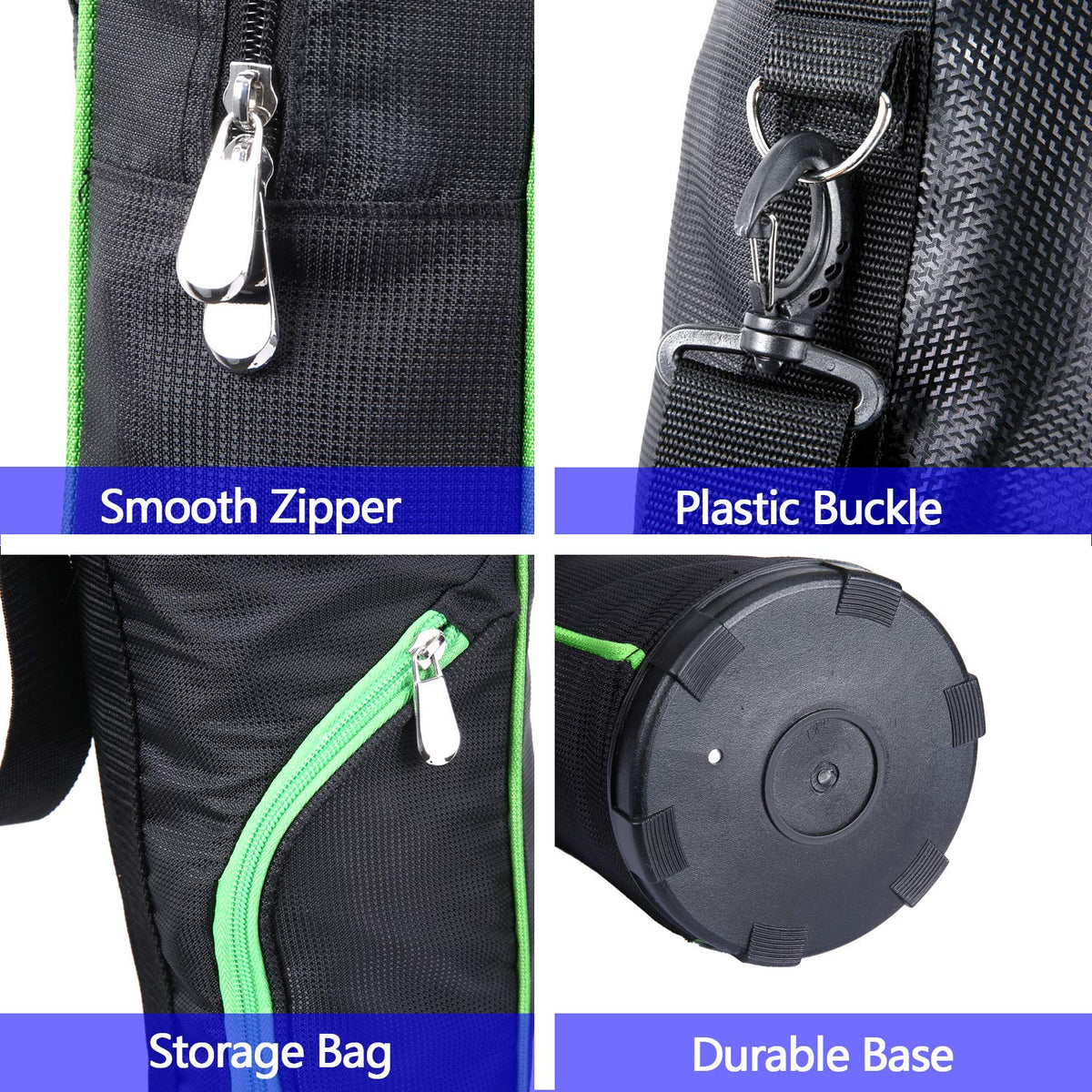 KONDAY travel case includes a zippered pocket for accessories like tees