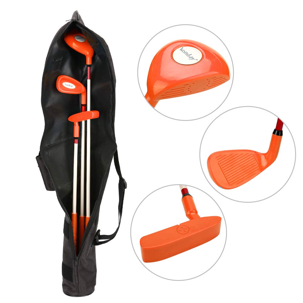 KONDAY kids golf set iron club for practice and accuracy