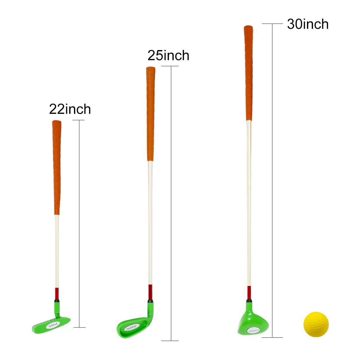 KONDAY Kids golf iron club supports consistent approach and accuracy