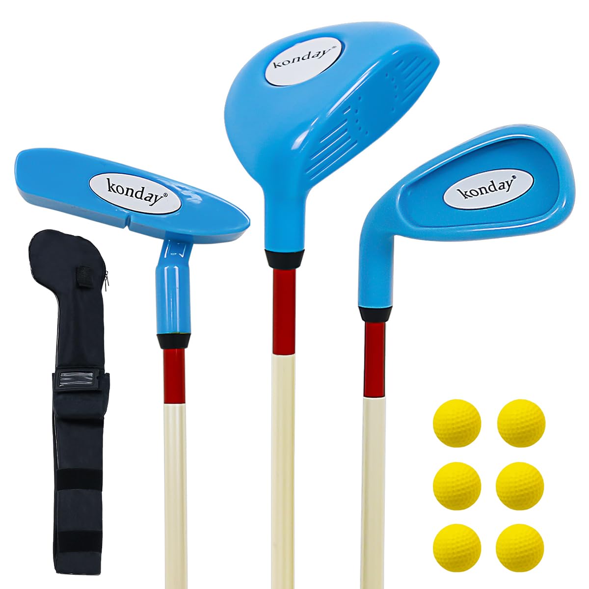 KONDAY kids golf set blue drive club improves junior tee distance