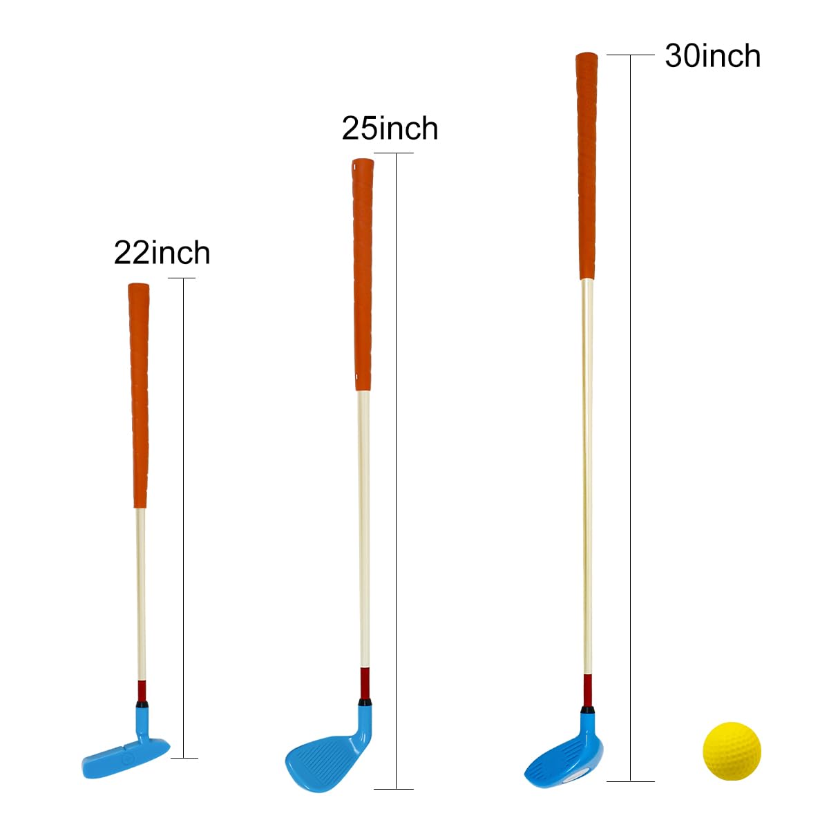 KONDAY kids golf set blue putter club for accurate putting practice