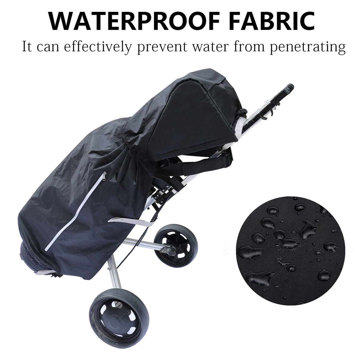 KONDAY wind protection strap secures cover during windy rounds