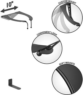 Koova USA-made golf bag rack with durable construction.