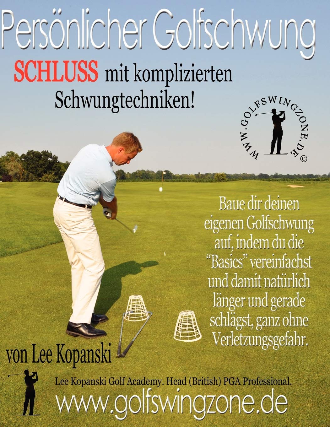 Kopanski Personal Golf Swing cover showing a simplified swing for longer, straighter shots