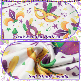 Kosgraiy Mardi Gras polo shirt easy to pair with trousers or shorts