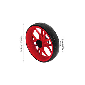 Kowaku 9mm axle-hole wheel fits standard carts securely.