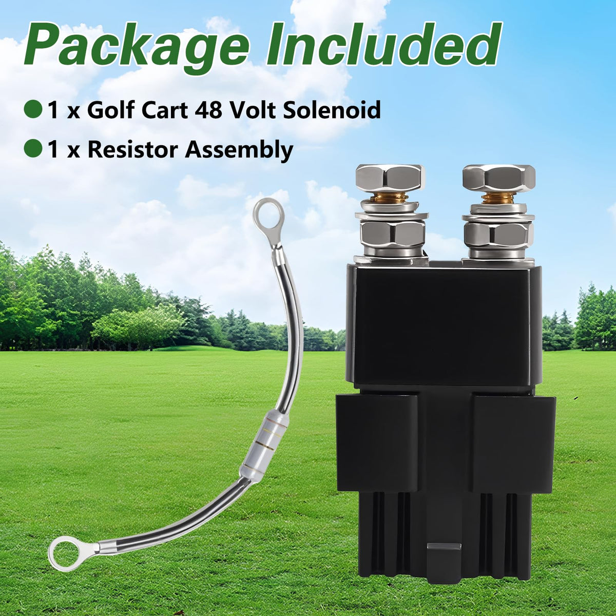 KPALAG package includes solenoid and resistor assembly for replacement needs