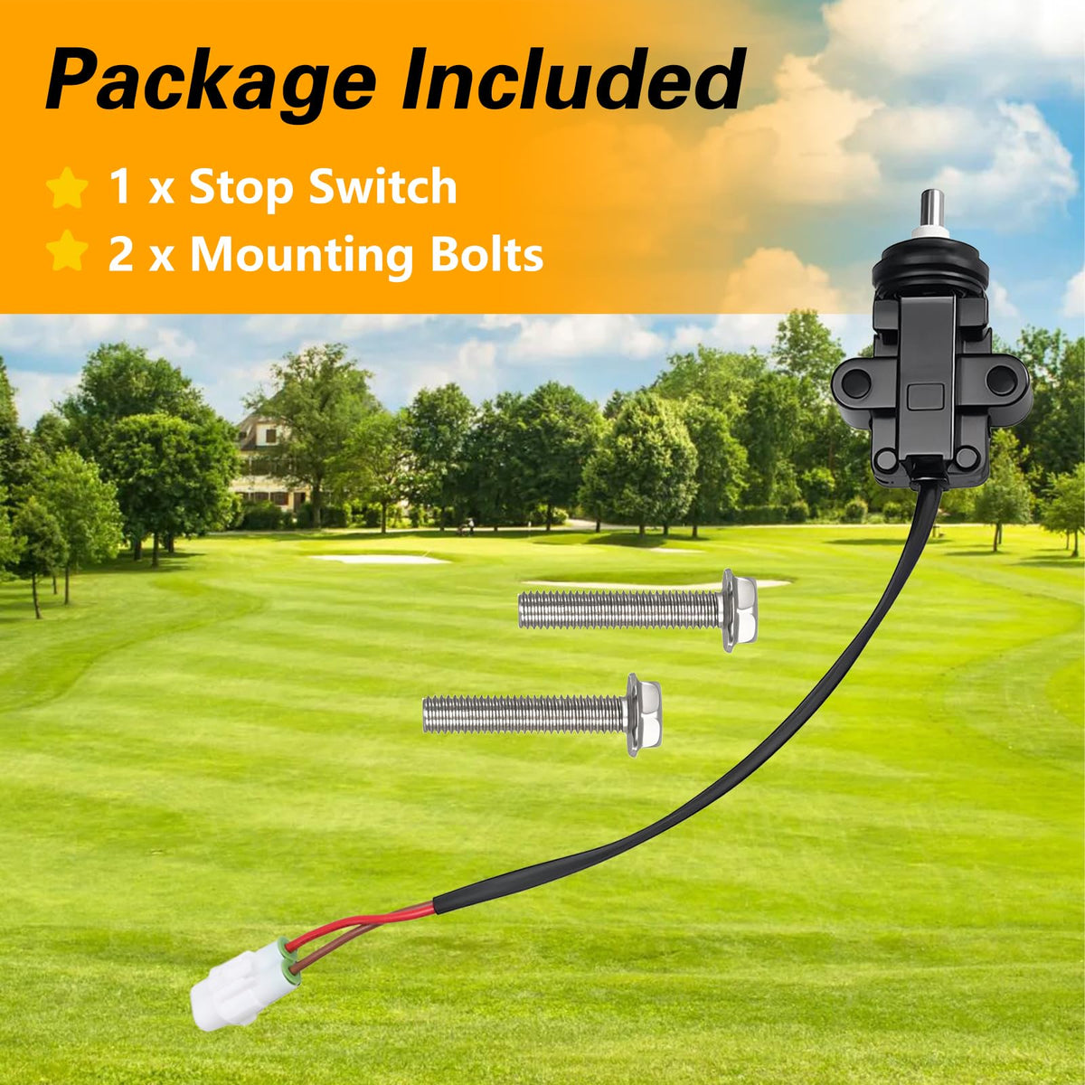 KPALAG stop switch sealed design protects against dust and water intrusion.