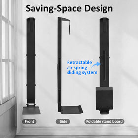 Krotour retractable air spring slide system showing smooth vertical movement for bag retrieval.
